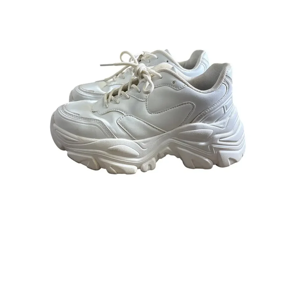 Berness Blair Dad White Chunky Platform Sneaker Sz 9